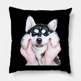 Cute Wolf Hand Pillow