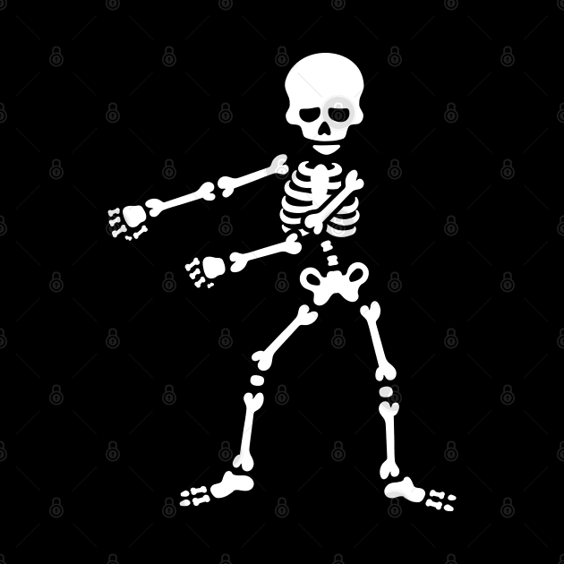 Floss like a boss flossing dancing skeleton by LaundryFactory