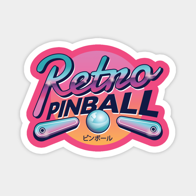 Vintage 70s 80s Retro GAMES pinball Magnet by Midoart
