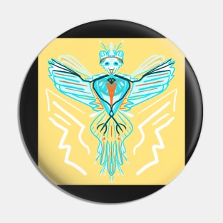 Turquoise Thunderbird Pin