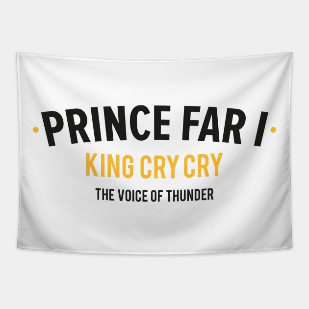 Reggae Royalty: Prince Far I - The King of Cry Cry Tapestry by Boogosh