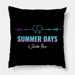 Summer Days And Double Plays Pillow