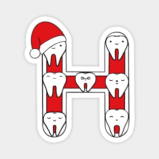 Letter H (Happimola Christmas Alphabet) Magnet