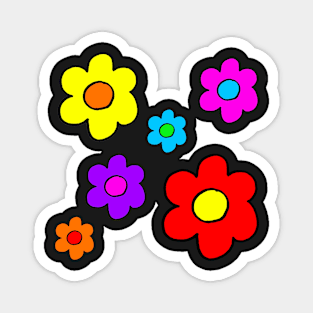 Pop Flowers Magnet