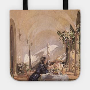 Breakfast in the Loggia by John Singer Sargent Tote