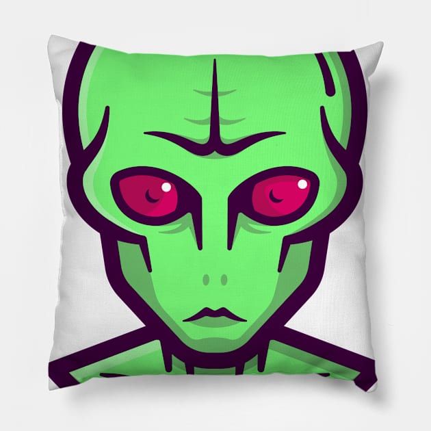 Alien Pillow by steffanstewart