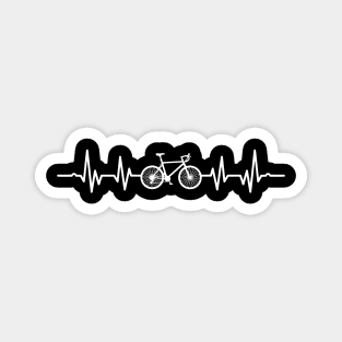 Bicycle Heartbeat - cycling lover gift Magnet