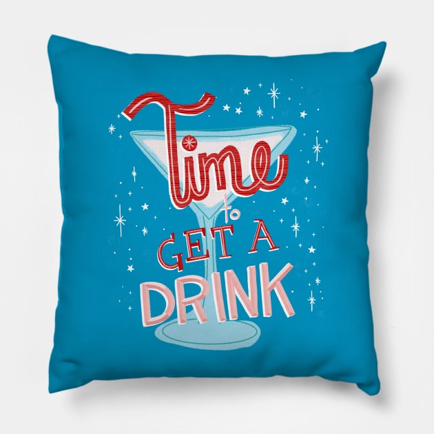 Time to Get a Drink Pillow by jenblove