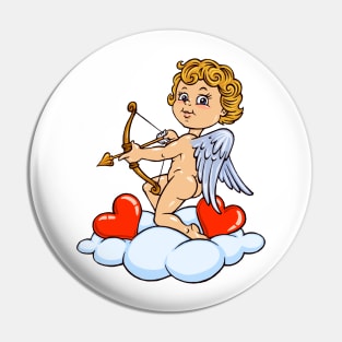 Cupid rides a cloud Pin