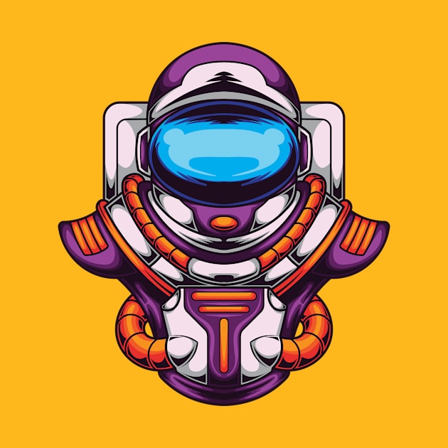 Space Time Robot Astronaut 2 by Harrisaputra