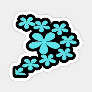 Blue flowers Magnet