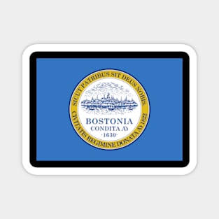 The Flag of Boston Magnet