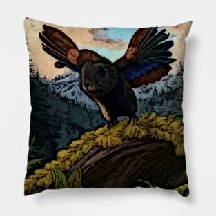 groundhog with wings Pillow