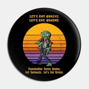 Halloween Zombie Eat kids Pin