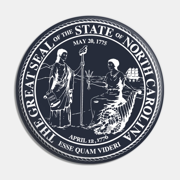 North Carolina Seal Pin by Historia