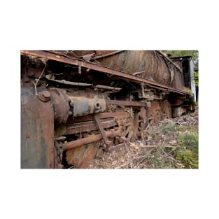 Abandoned steam loco in Greece T-Shirt