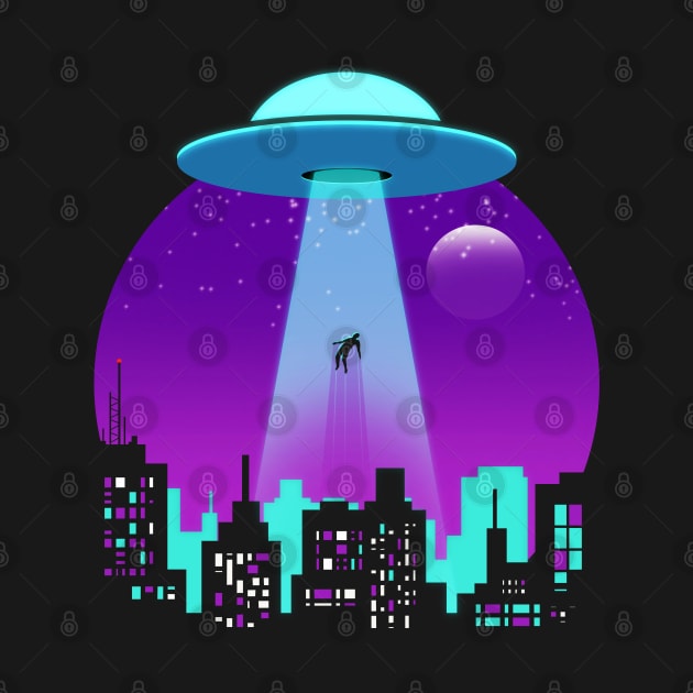 UFO Abduction - Alien Abduction Beam by teeleoshirts