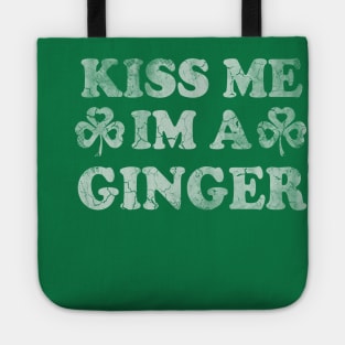 Kiss Me I'm A Ginger Irish St Patricks Day Tote