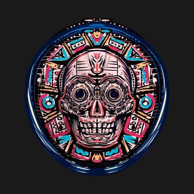 Aztec Skull by ANDYWARHORE