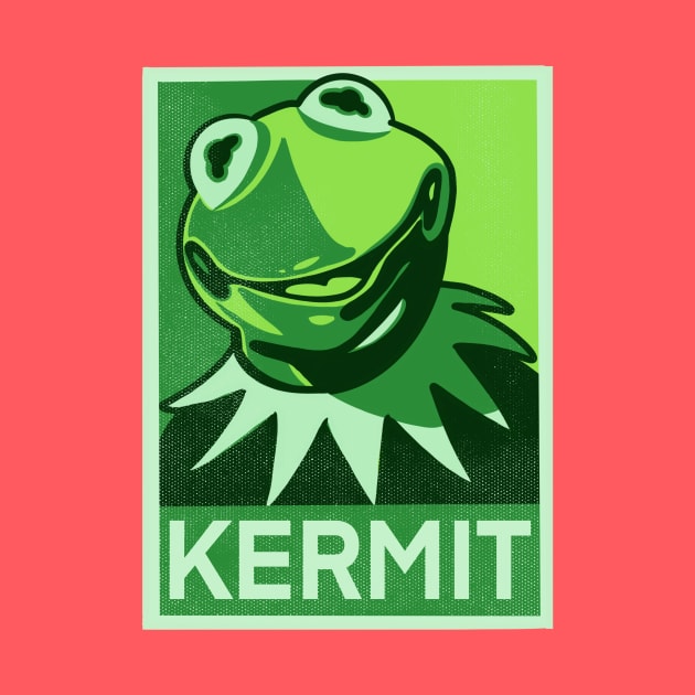 Green kermit by MustGoon