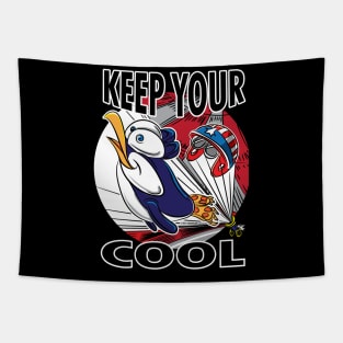 Penguin Keep Your Cool Tapestry