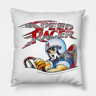 Vintage Go Speed Racer Go Go!!! Pillow