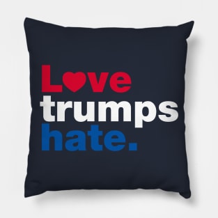 Love Trumps Hate Pillow