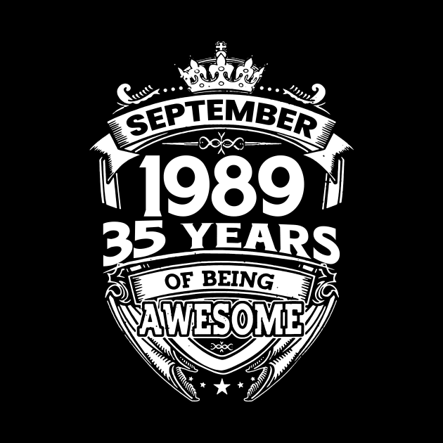 September 1989 35 Years Of Being Awesome 35th Birthday by Che Tam CHIPS