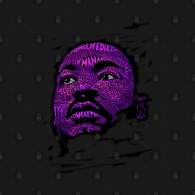 Martin Luther King Jr. (Civil Rights Movement Figure in Purple) by suzetteaubin