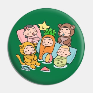 Babies Wearing Enjoyable Customs Pin