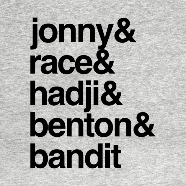 Discover Jonny & Race & Hadji & Benton & Bandit - Jonny Quest - T-Shirt