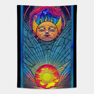 Trippy Sun Tapestry