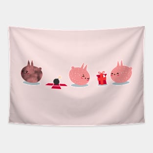 Pink Creature Gets A Bomb As Present Tapestry