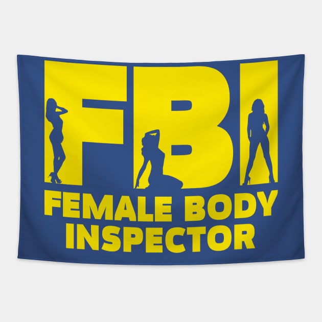 Female Body Inspector Tapestry by Riel