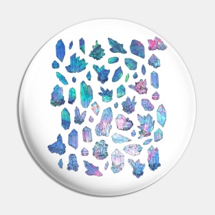 Rainbow Galaxy Crystals Pin