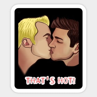 First Kiss Lyrics Gay love  Sticker for Sale by JustAnotherBee