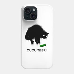 Cucumber Scaredy Cat by MotorManiac Phone Case