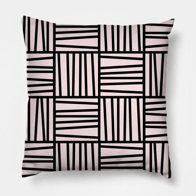 Bold Memphis Pattern Pillow by fivemmPaper