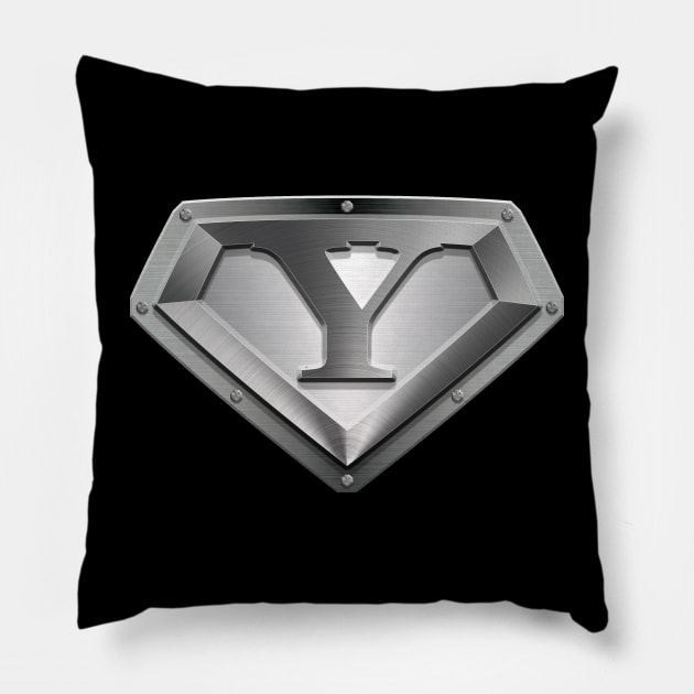 Super Sleek Style Y Symbol Pillow by TheGraphicGuru