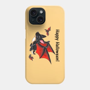 Corgipire Bat (With Text) Phone Case