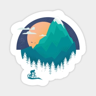 mountain biking Magnet