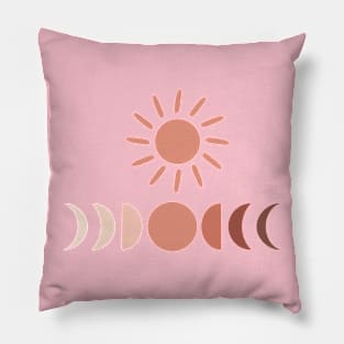 Sun and Moon Phases Pillow