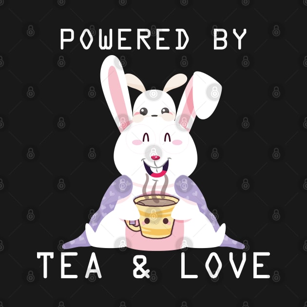 funny bunny design  pwered by love and tea by youki