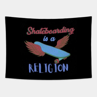 Retro Skateboarding is a Religion Tapestry