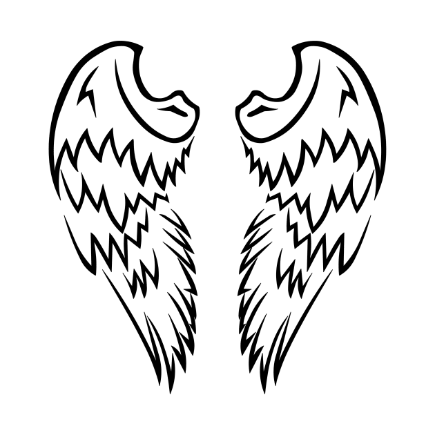 Tribal Angel Wings by BeardMaster