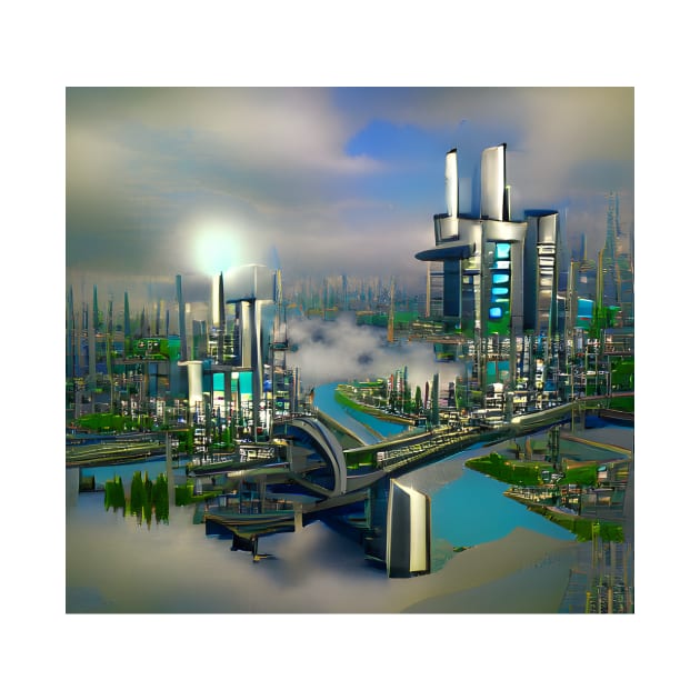 Industrial Futuristic City by Mihadom