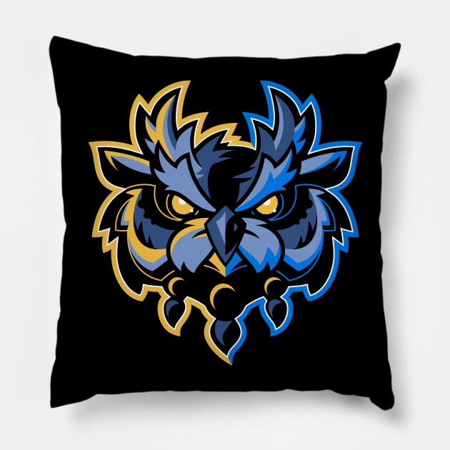 Hotted Logo Dark Pillow by Hotted