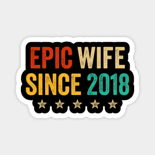 Epic Wife Since 2018 Magnet