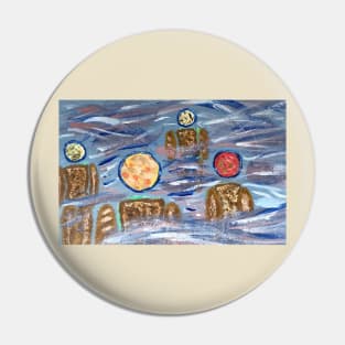 Soup and Bread on a Foggy Day Pin