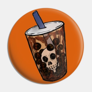 skull tea Pin